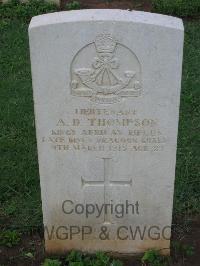 Dar Es Salaam War Cemetery - Thompson, A D